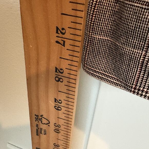 Talbots Pants Women 2 Gray Glen Plaid Ankle Chatham Cropped Preppy Office Career - Picture 9 of 13